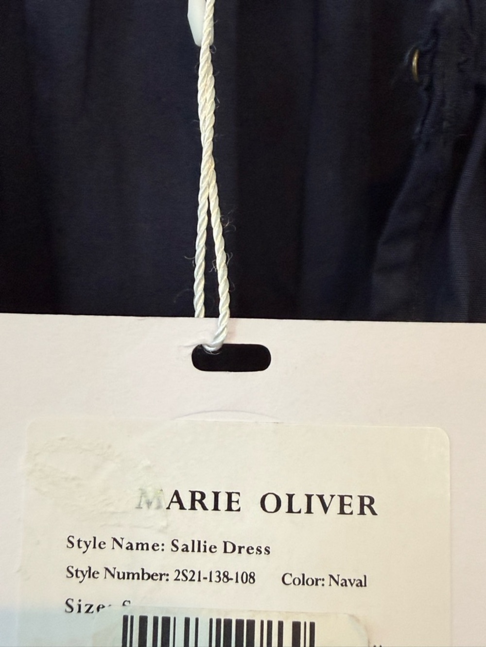 Marie Oliver Sallie Dress Navy NWT Small S $354 - Picture 5 of 6